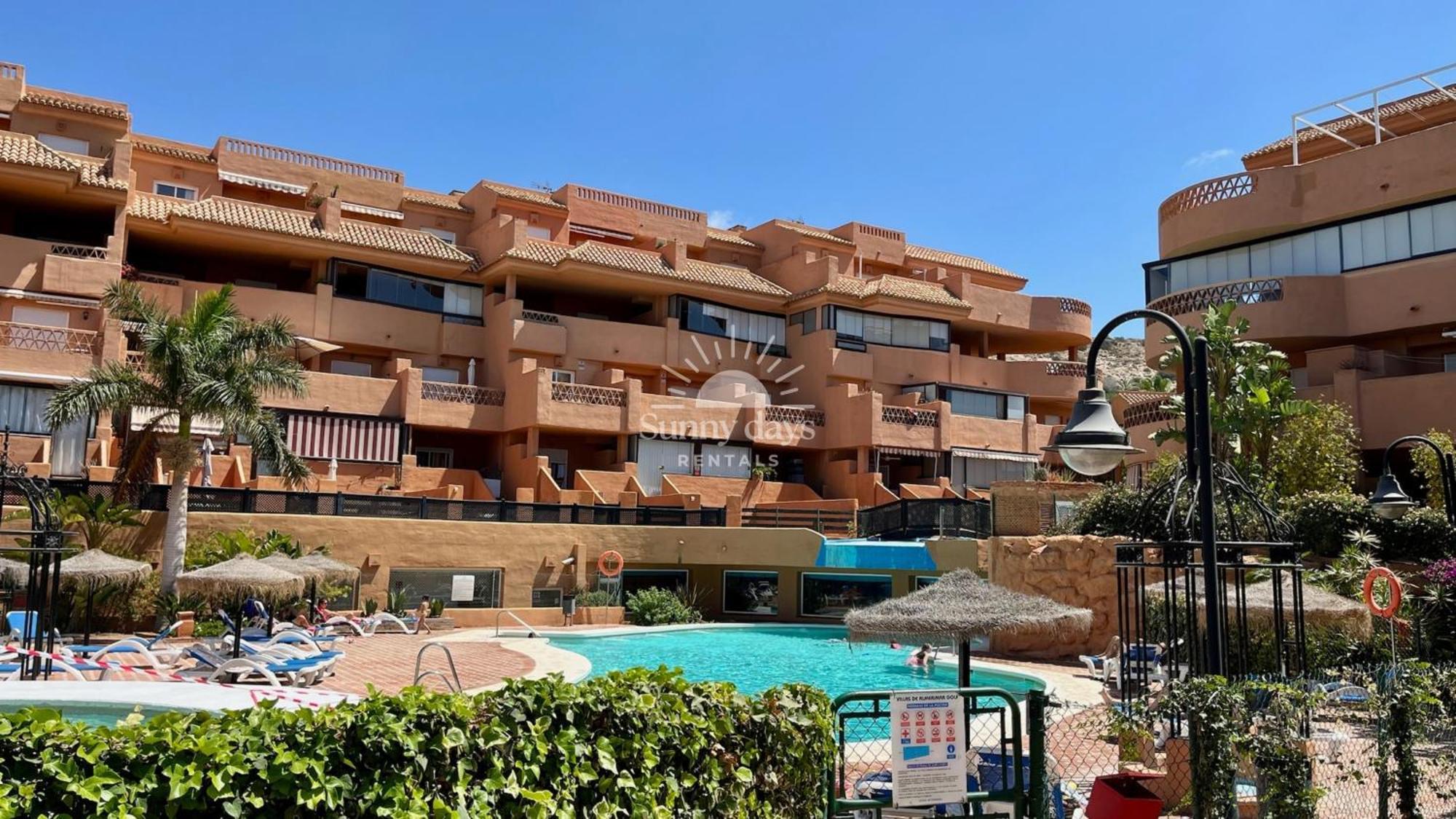Апартаменти Almerimar, Terraza,Piscinas,Parking,Gym Ель-Ехідо Екстер'єр фото